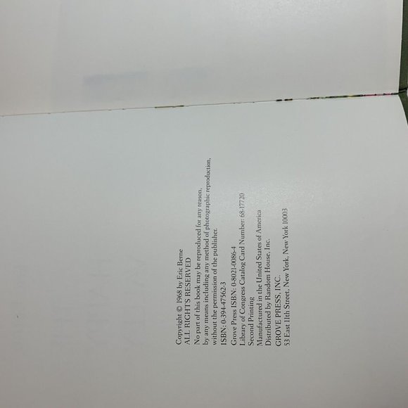 The Happy Valley By Eric Berne Hardcover Book Acceptable - Picture 6 of 6